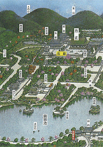 map of the Ryoanji temple