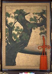 楓檜桃小禽図